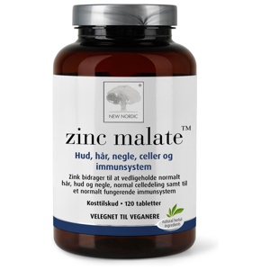 New Nordic Zink Malat Tabletter 120 stk. produktbillede