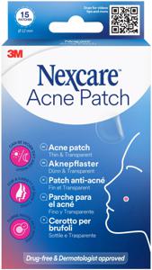 Nexcare Acneplåster Tunnt och transparent, 15 st produkt bild