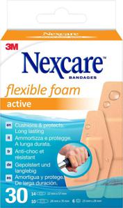 Nexcare Active Flexible Foam plåster 30 st produkt bild