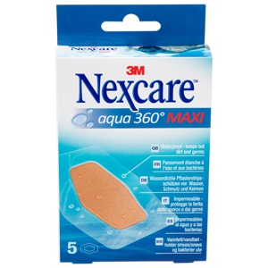 Nexcare Aqua 360 Maxi 5 plaster produktbilde