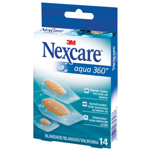 Nexcare Aqua 360 vanntett plaster 14 stk produktbilde