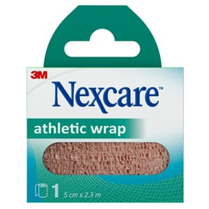 Nexcare Athletic Wrap støttebandasje 5cmx2,3m brun 1 stk produktbilde