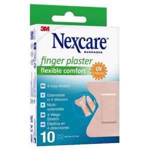 Nexcare Fingerpflaster comfort flexible 6x10cm, 10 St Pflaster Produktbild