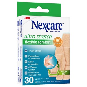 Nexcare ultra stretch comfort flexible Pflaster Strips, 30 St Pflaster Produktbild