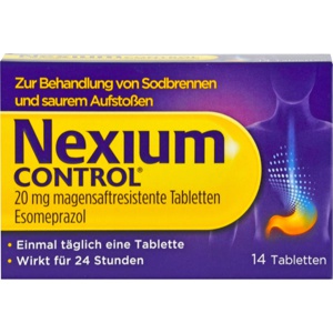NEXIUM Control 20 mg magensaftresistente Tabletten Produktbild