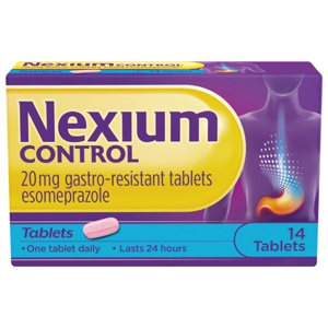 Nexium Control Gastro Resistant 20mg Tablets Pack of 7 product image