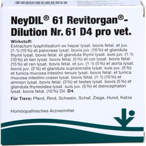 NEYDIL Nr.61 Revitorgan Dil.D 4 pro Ampullen vet. Produktbild