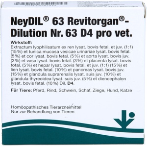 NEYDIL Nr.63 Revitorgan Dil.D 4 pro Ampullen vet. Produktbild