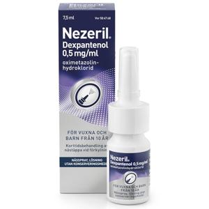 Nezeril Dexpantenol 0,5 mg/ml nässpray 7,5 ml produkt bild
