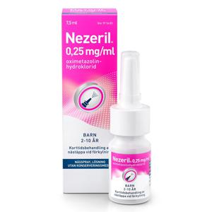 Nezeril, nässpray, lösning 0,25 mg/ml 7,5 ml