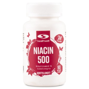 Niacin 500 90 kapsler produktbillede