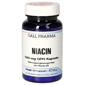 Niacin 500 mg GPH Kapseln Produktbild