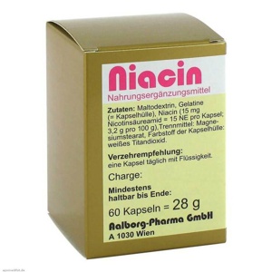 Niacin Kapseln, 60 St Kapseln Produktbild