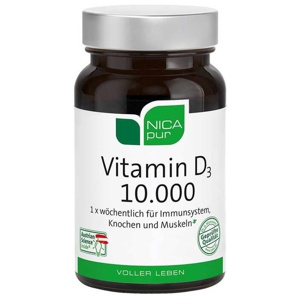 NICAPUR Vitamin D3 10.000 Kapseln Produktbild
