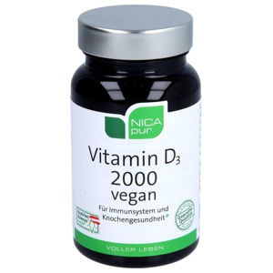 Nicapur Vitamin D3 2000 vegan Kapseln Produktbild