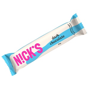 Nicks Chocolate Mørk chokolade 25 g produktbillede
