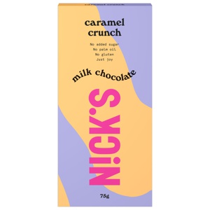 Nicks Milk Chocolate Caramel Crunch 75 g produkt bild