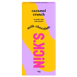 Nicks Milk Chocolate Caramel Crunch 75 g produktbillede