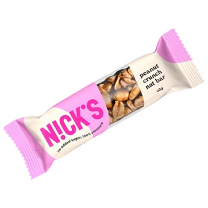 Nicks Nut Bar Peanut Crunch 1 stk produktbillede