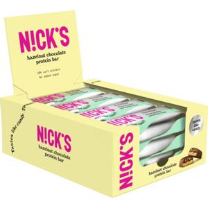Nicks Protein Bar, Hazelnut chocolate, 12-pack produkt bild