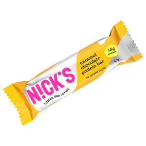 Nicks Protein Bar Karamelchokolade 1 stk produktbillede
