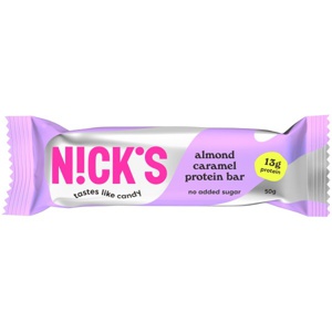Nicks Protein Bar Mandelkaramel 1 stk produktbillede