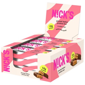 Nicks Protein Bar Peanut butter 12-pak produktbillede