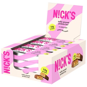 Nicks Protein Bar Salty Peanut 12-pak produktbillede