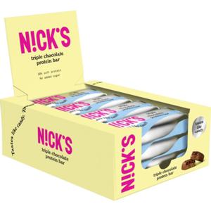 Nicks Protein Bar, Triple Chocolate, 12-pack produkt bild