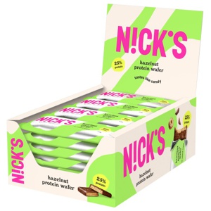 Nicks Protein Wafer Hazelnut 24-pak produktbillede