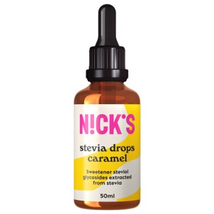 Nicks Stevia Drops Caramel 50 ml produktbillede