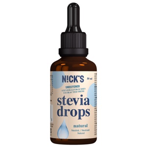 Nicks Stevia Drops, Natural, 50 ml produkt bild