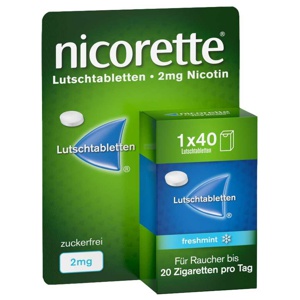 NICORETTE freshmint 2 mg Lutschtabletten gepresst Produktbild