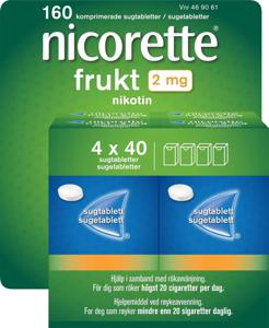 Nicorette Frukt sugtablett 2mg, 160 st