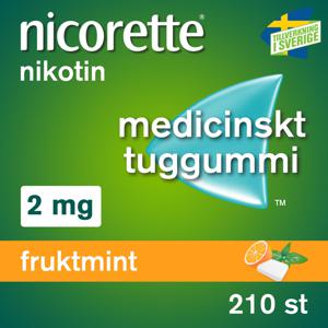 Nicorette Fruktmint, medicinskt tuggummi 2 mg 210 st