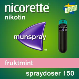 Nicorette Fruktmint, munhålespray, lösning 1 mg/spray, 150 doser produkt bild