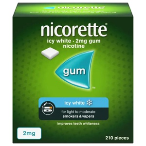 Nicorette Icy White 2mg Nicotine Gum product image