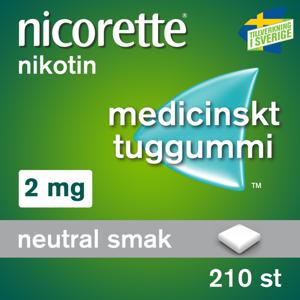 Nicorette, medicinskt tuggummi 2 mg 210 st