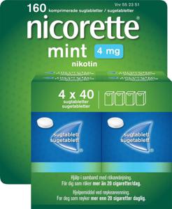 Nicorette Mint sugtablett 4 mg, 160 st