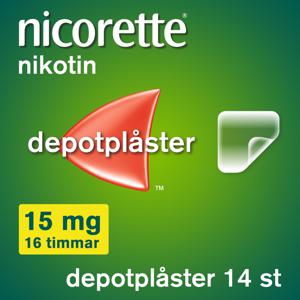 Nicorette Novum, depotplåster 15 mg/16 timmar, 14 st