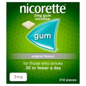 Nicorette® Original 2mg Gum Nicotine 210 Pieces (Stop Smoking Aid) product image