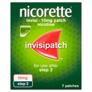 Nicorette® Step 3 InvisiPatch 10mg, 7 Nicotine Patches (Stop Smoking Aid) product image