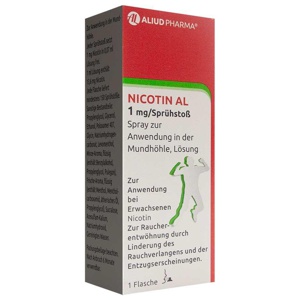 Nicotin AL 1 mg / Sprühstoß zur Rauchentwöhnung Produktbild