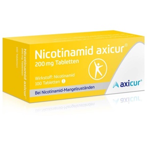 NICOTINAMID axicur 200 mg Tabletten Produktbild