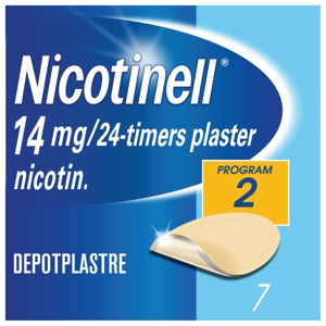 Nicotinell 14 mg/24 timer depotplaster 7 stk produktbilde