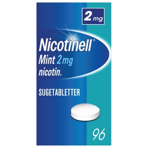 Nicotinell 2 mg sugetabletter mint 96 stk produktbilde
