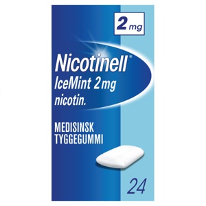 Nicotinell 2 mg tyggegummi icemint 24 stk produktbilde