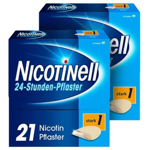 Nicotinell 21 mg / 24-Stunden-Nikotinpflaster, Pflasterstärke Stark (1), 2x21 St Pflaster transdermal Produktbild