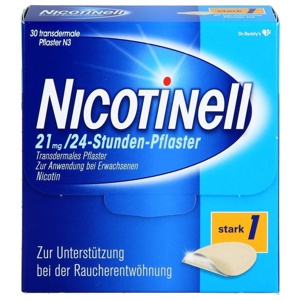 NICOTINELL 21 mg / 24-Stunden-Nikotinpflaster, Pflasterstärke Stark (1), 30 St Pflaster transdermal Produktbild