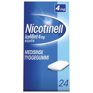 Nicotinell 4 mg tyggegummi IceMint 24 stk produktbilde